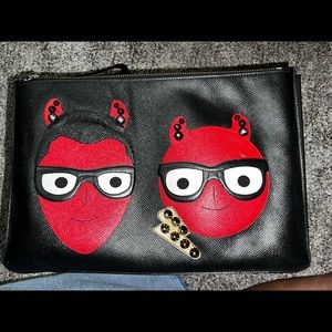 Authentic Dolce and Gabbana Black Devil Designers Pouch